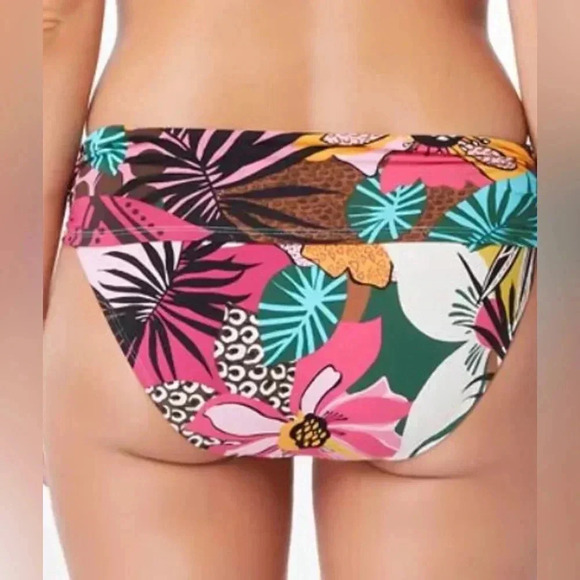 Bleu Rod Beattie Draped Bandeau Swim Tankini and Bikini Bottom Size 8 - Picture 5 of 10